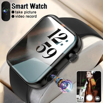 Camera Smart Watch with Video, BT Call & Health