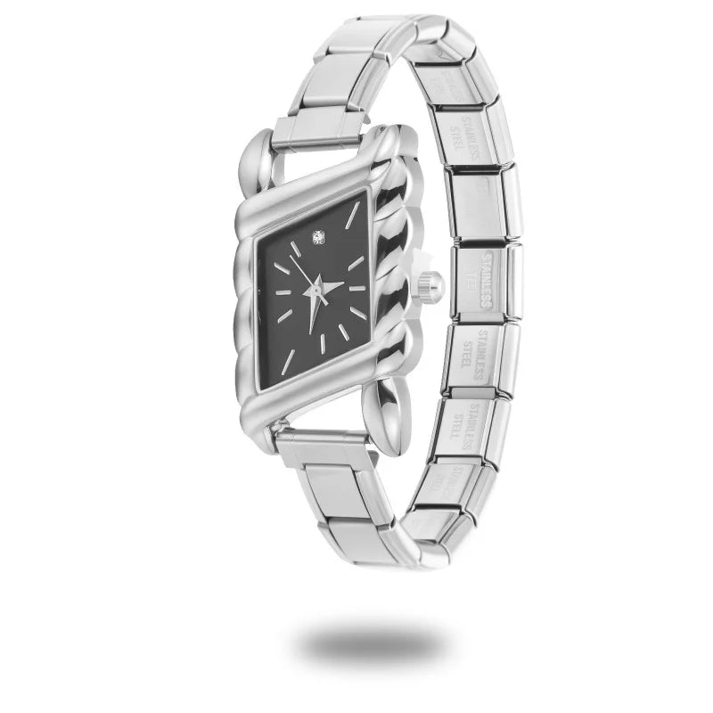 2025 Fashion Women's Men's Stainless Steel Oval Heart Square High Quality Watch Bracelet For Friend Birthday DIY Bracelet Gift