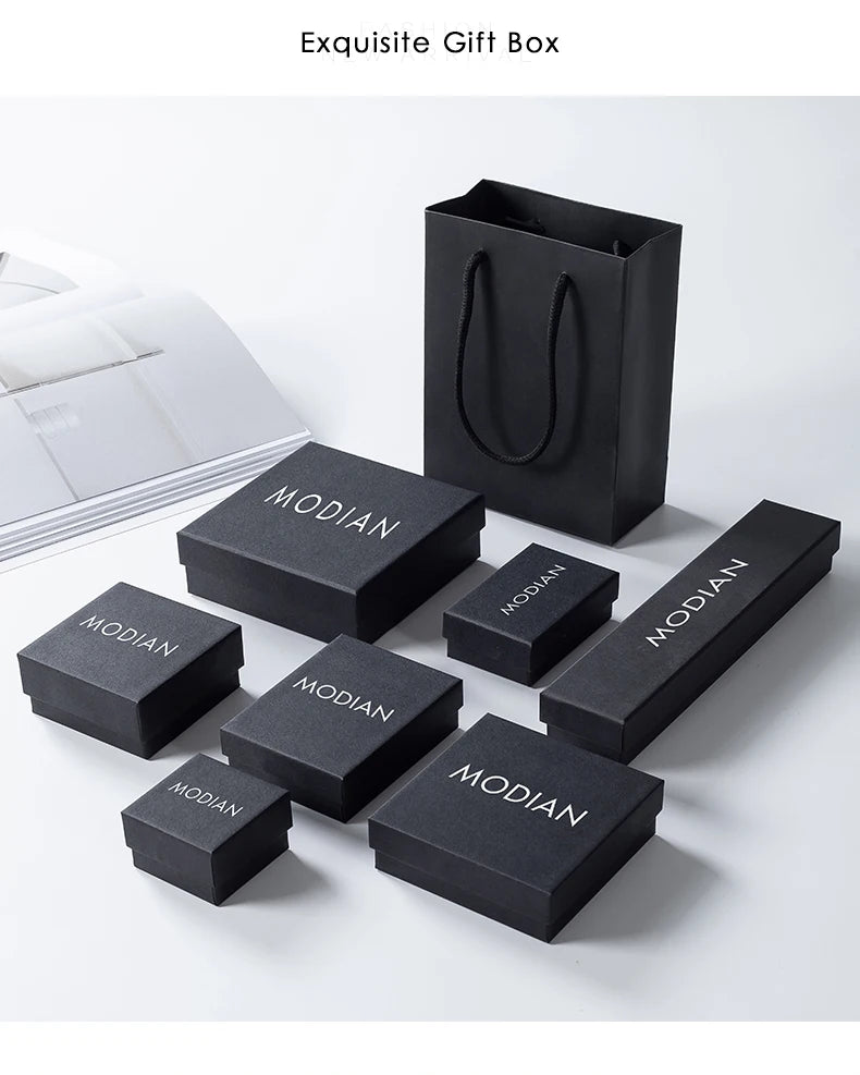 Modian Exquisite 925 Sterling Silver Vintage Hearts AAA Clear CZ Finger Rings for Women Luxury Wedding Statement Jewelry Bijoux