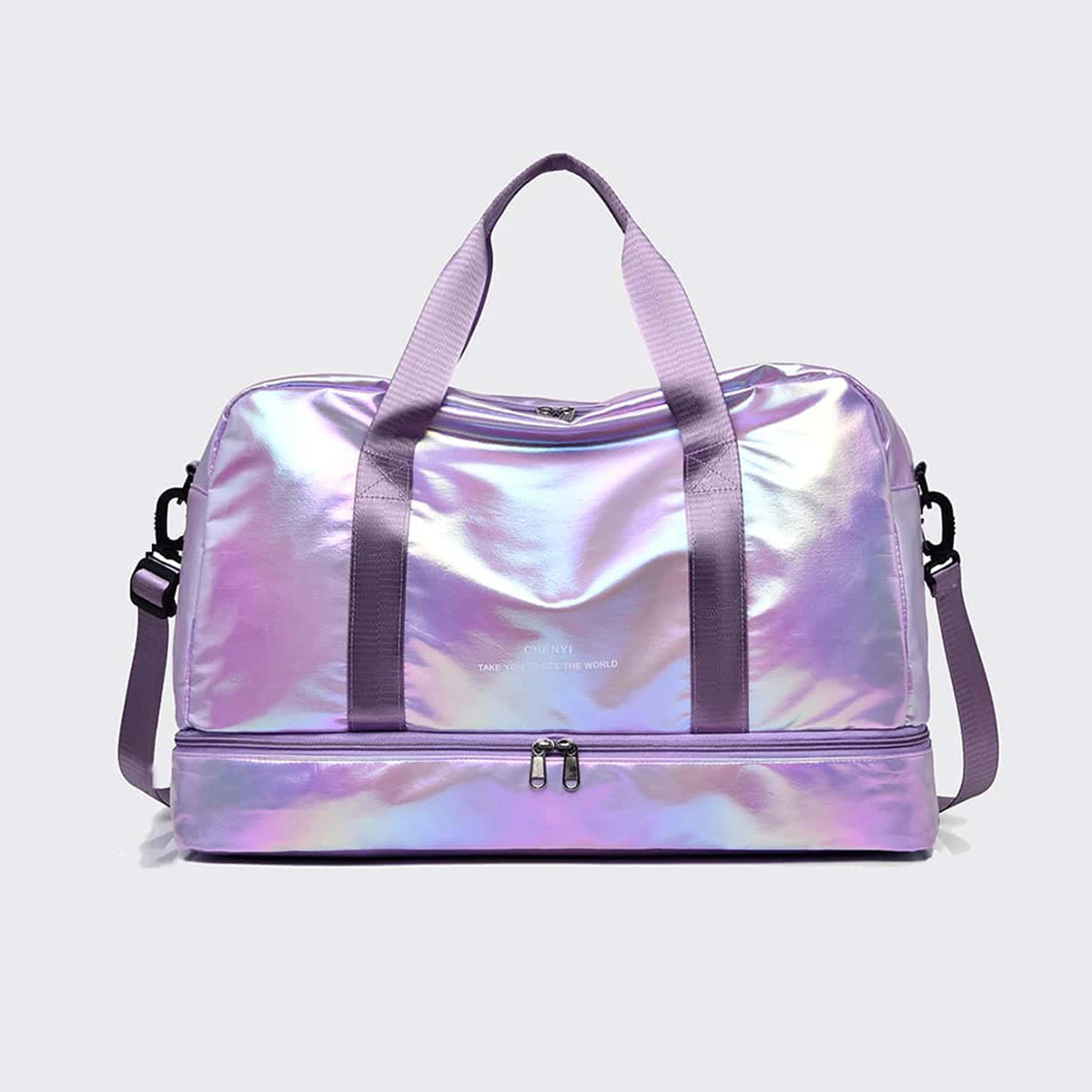 Gorgeous colorful holiday luggage travel duffel bag, large capacity fitness sports yoga bag, hospital weekend carry-on handbag