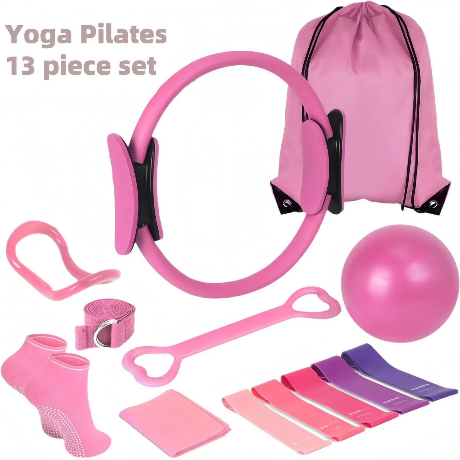 13-Piece Pilates Equipment Set for Home Workouts