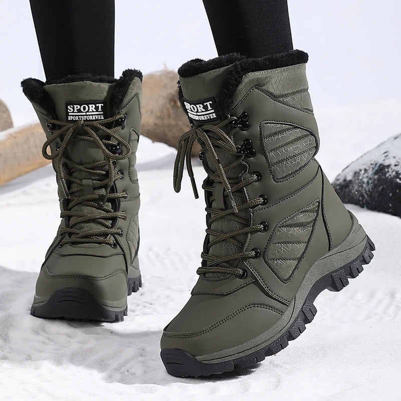 Women’s Winter Snow Boots – Waterproof Ankle Hiking Shoes