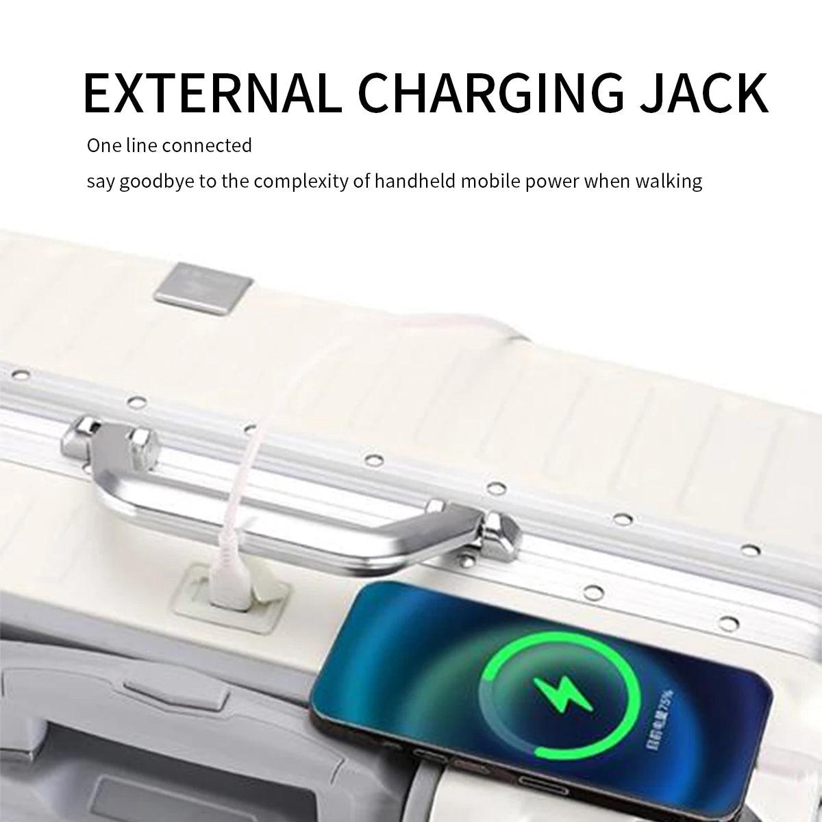 20 Inch Hardshell Carry-On Luggage with Aluminum Frame Lock