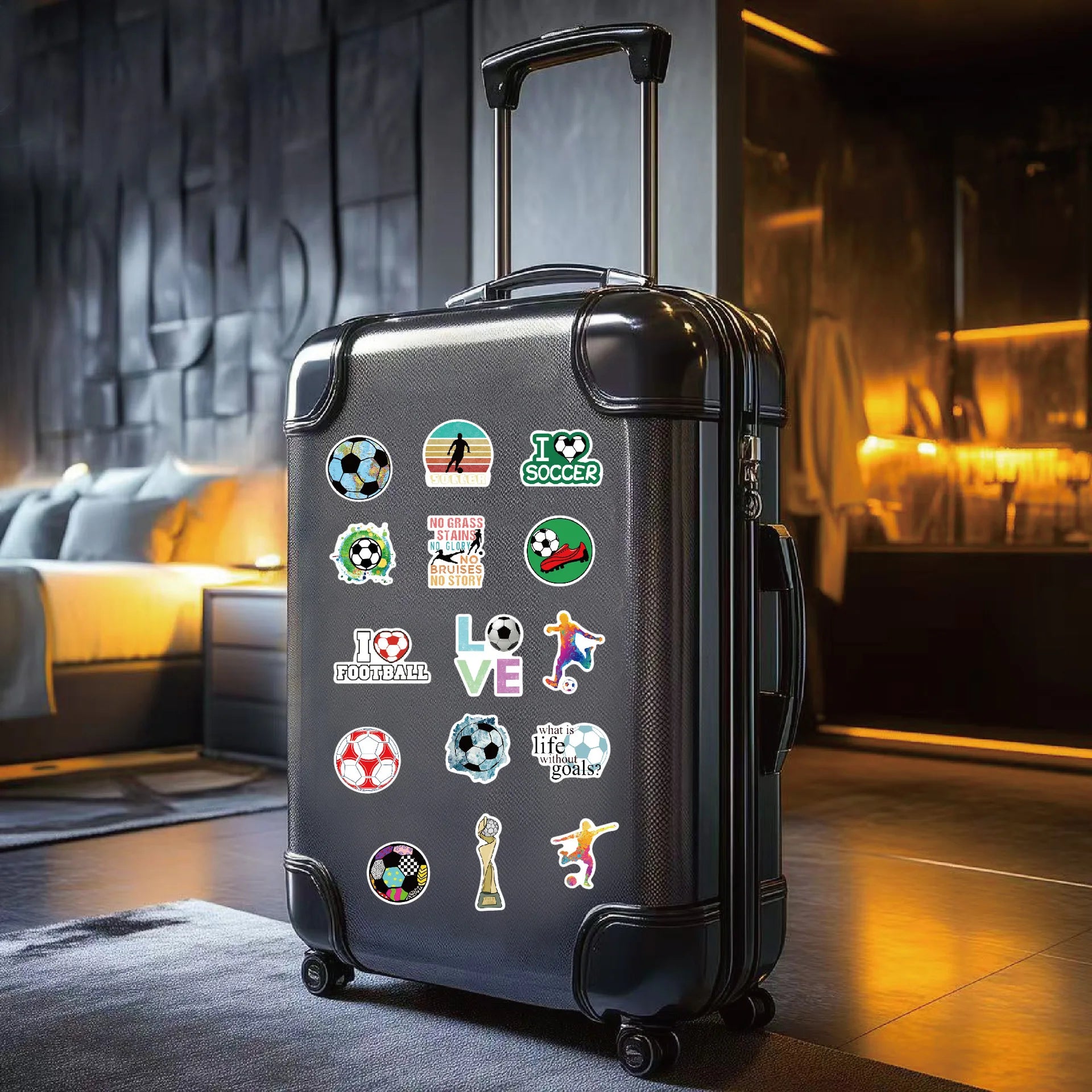 10/50PCS Football Sports Stickers Cartoon Waterproof Personality Creative Doodle Decoration Toys Gift Decoration Suitcase Desk