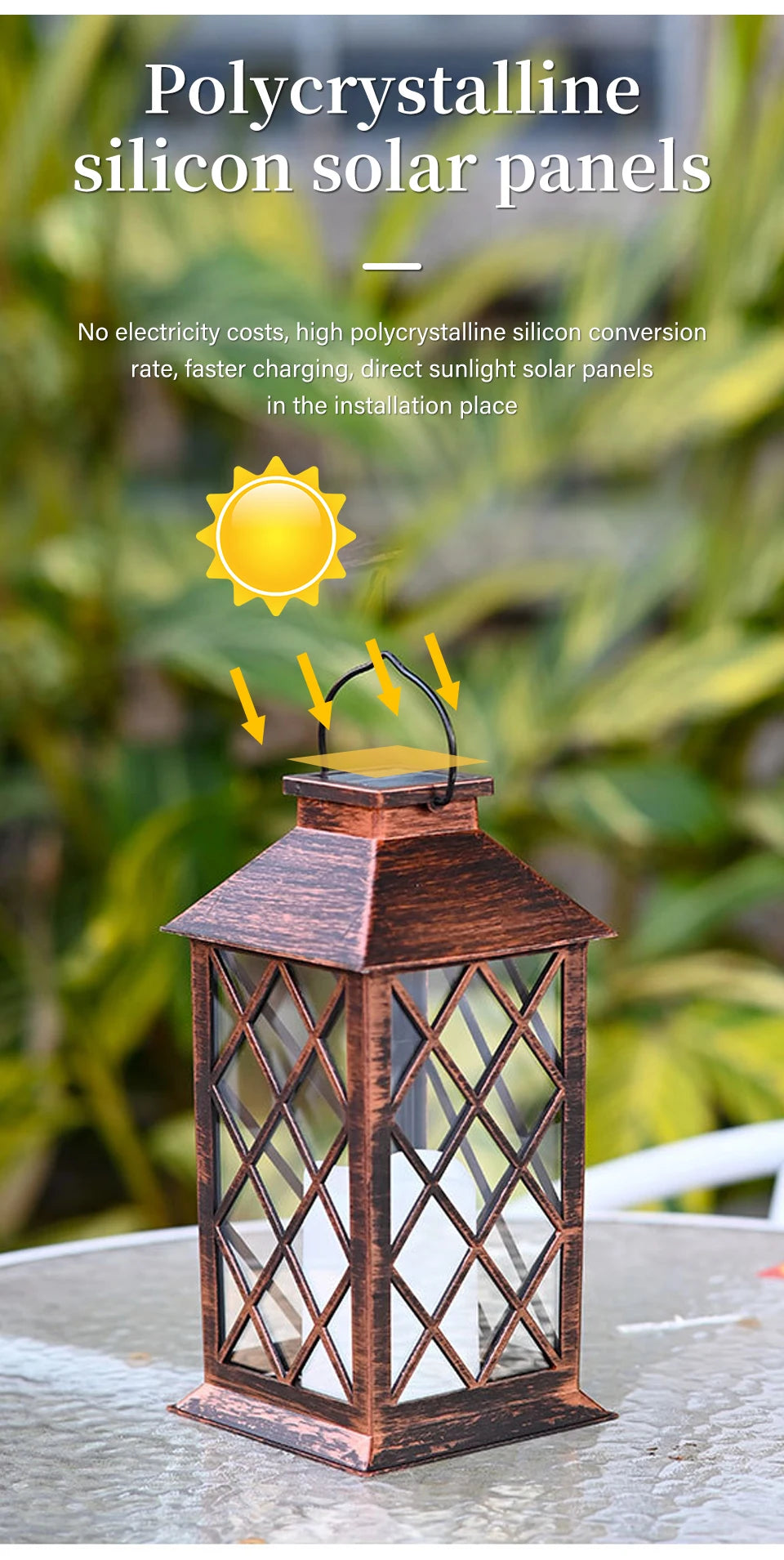 Garden Solar Palace Lantern Led Light Lawn Landscape Hanging Atmosphere Candle Lamp Floor Outdoor Solar Garden Decor Lighting
