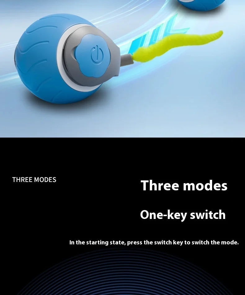 Smart Interactive Cat Toy Ball with Tail