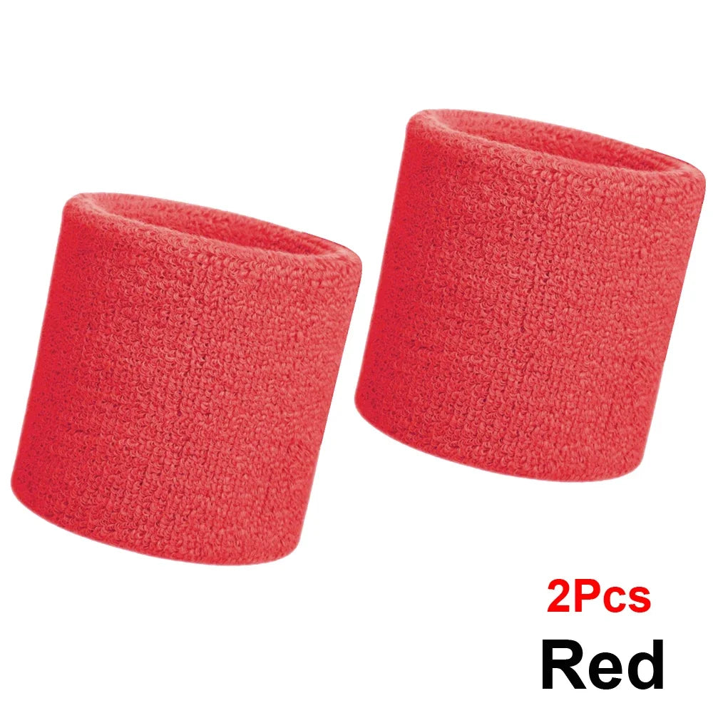 Unique Sports Multi Colors Pack Sports Wrist Sweat Wristbands for Basketball Leagues（Black/Yellow/White/Blue/Pink/Red/Gray)