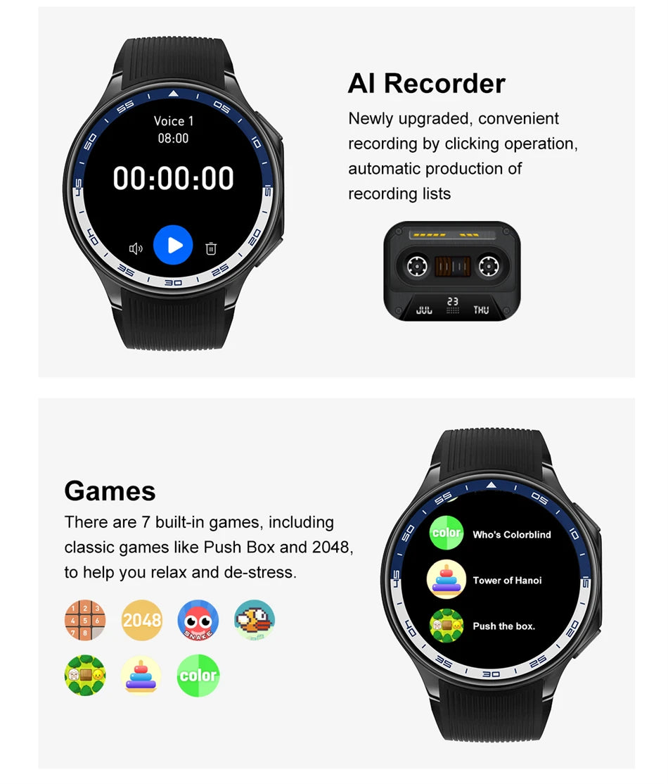 Watch X AMOLED Smart Watch with 32GB & Bluetooth Call