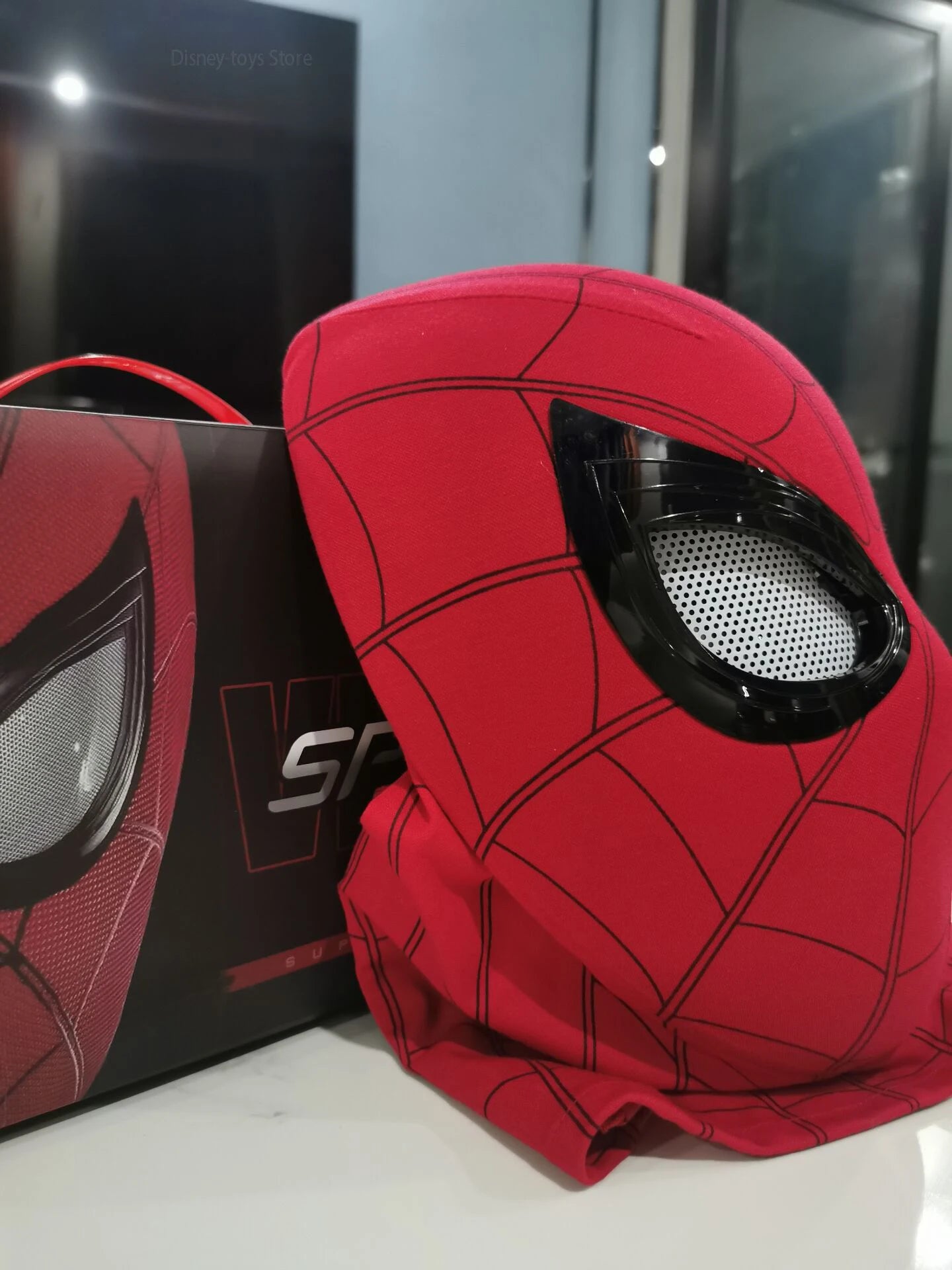 New Spider-man:no Way Home Spider Man Mask Luxury Helmet Rechargeable Remote Eyes Movable Mask Cosplay Decoration Gift Toys