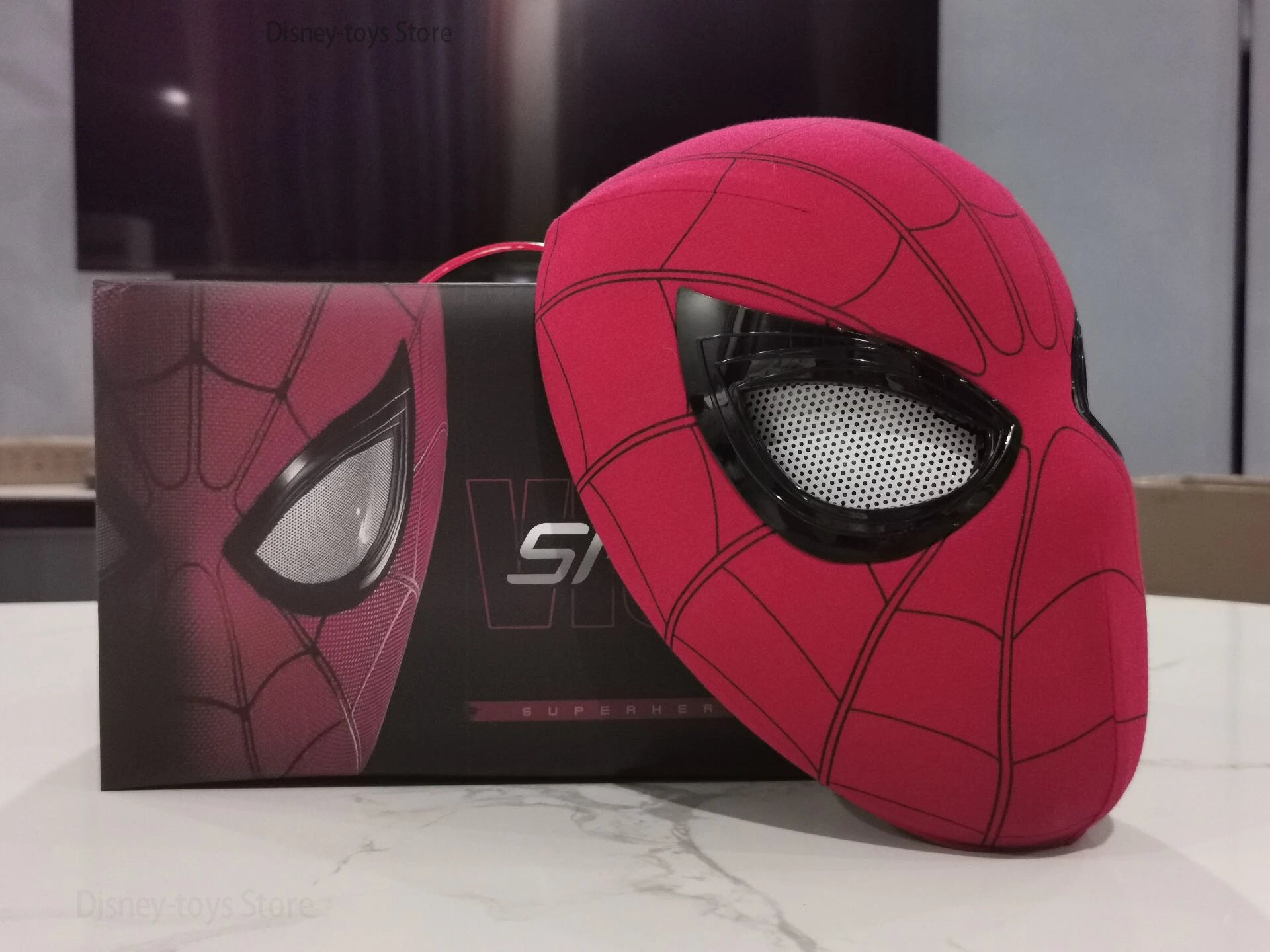 New Spider-man:no Way Home Spider Man Mask Luxury Helmet Rechargeable Remote Eyes Movable Mask Cosplay Decoration Gift Toys