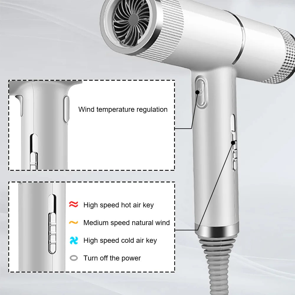 2000W Professional Ionic Hair Dryer – Fast Salon Styling