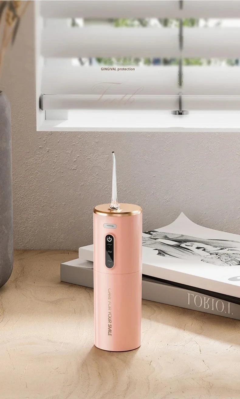 Portable Electric Oral Irrigator Water Flosser 3 Modes Waterproof Dental Cleaner for Teeth Personalized Oral Care