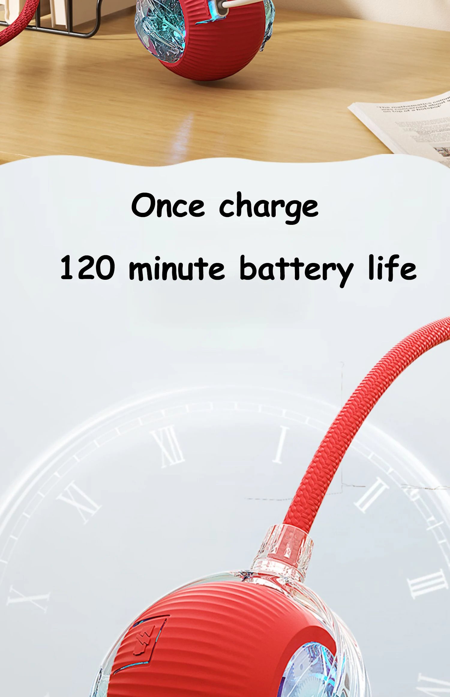 Smart Interactive Cat Ball Toy with Faux Tail