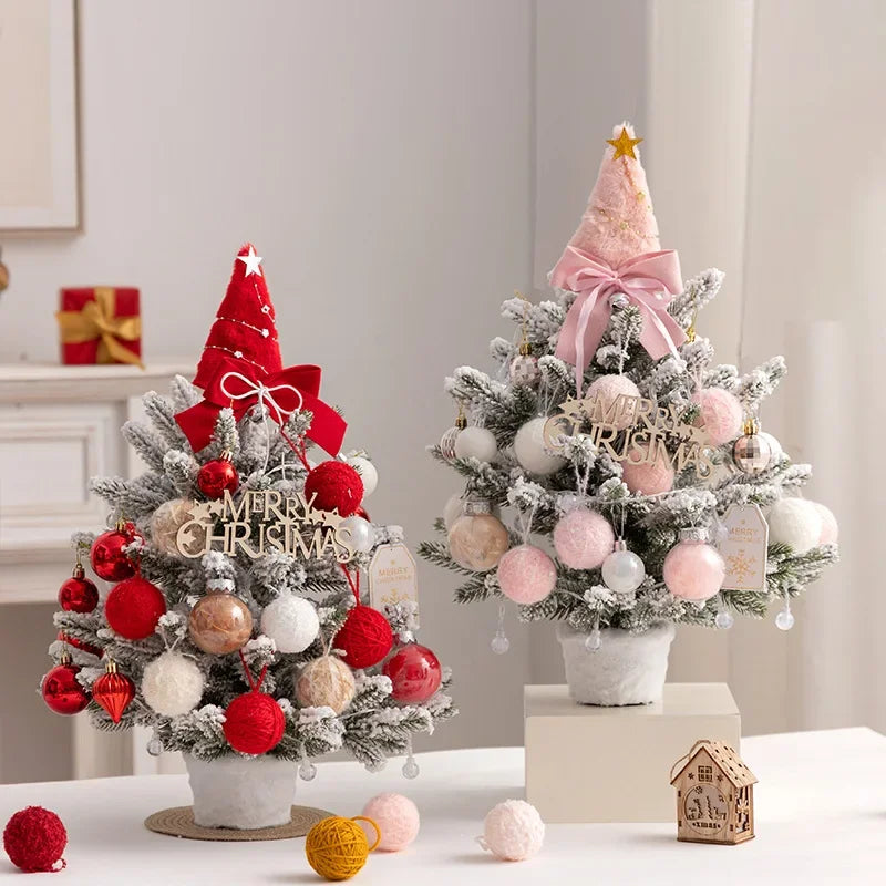 Desktop Christmas Tree Plush Christmas Tree Ornament Gift Christmas Tree Decoration DIY Christmas Tree Mini