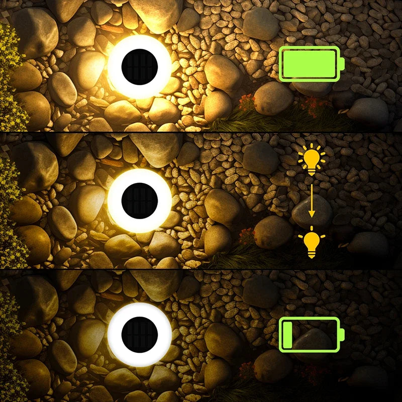 1/4Pack Solar Lights LED Lawn Lamp Outdoors Floor Lamp Landscape Light with On/Off  for Garden Pathway Yard Deck Camping Decor