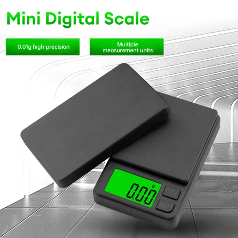 Precision Pocket Scale 1000g 0.1g Digital Gram Scale Backlit LCD Portable Jewelry Food Grain oz Tare Function Travel Use
