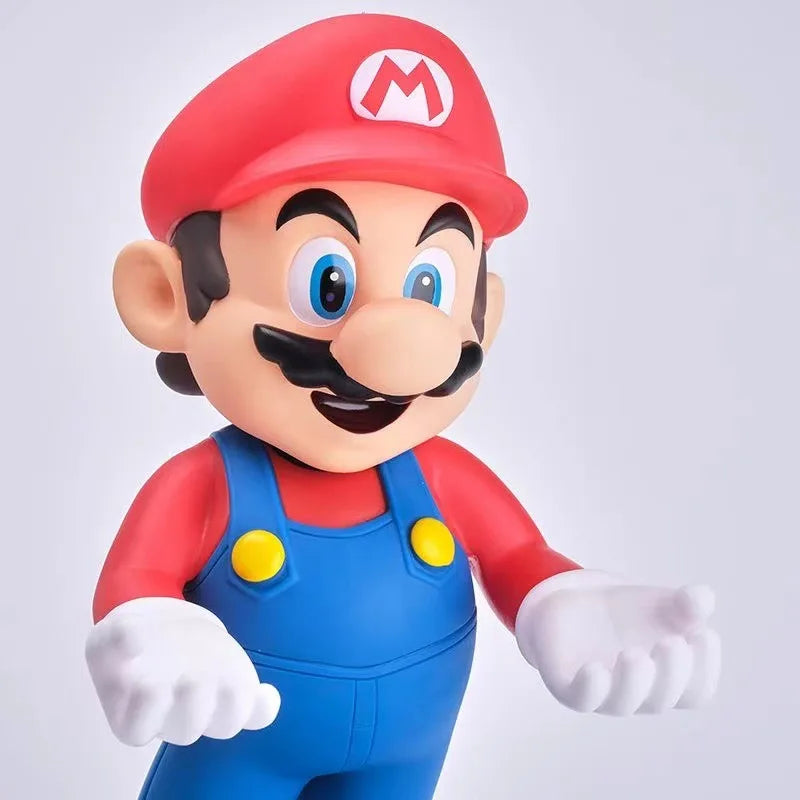 31cm Super Mario Over Size Action Figure Toys Game Controller Mobile Phone Holder Collection Cartoon Model Vinyl Doll