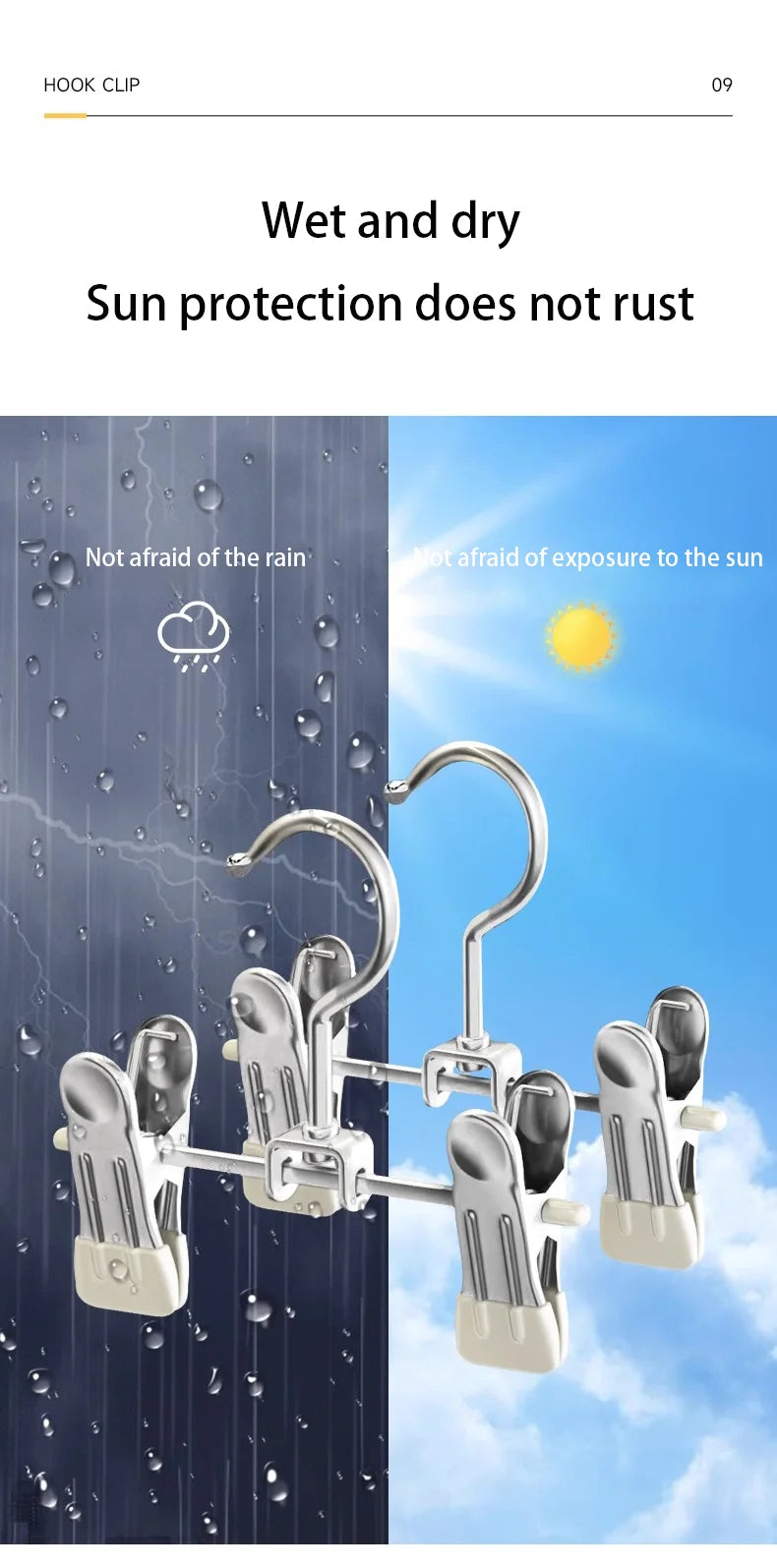 Stainless Steel Multi-Functional Clothes Hanger Clips – Wardrobe Organizer