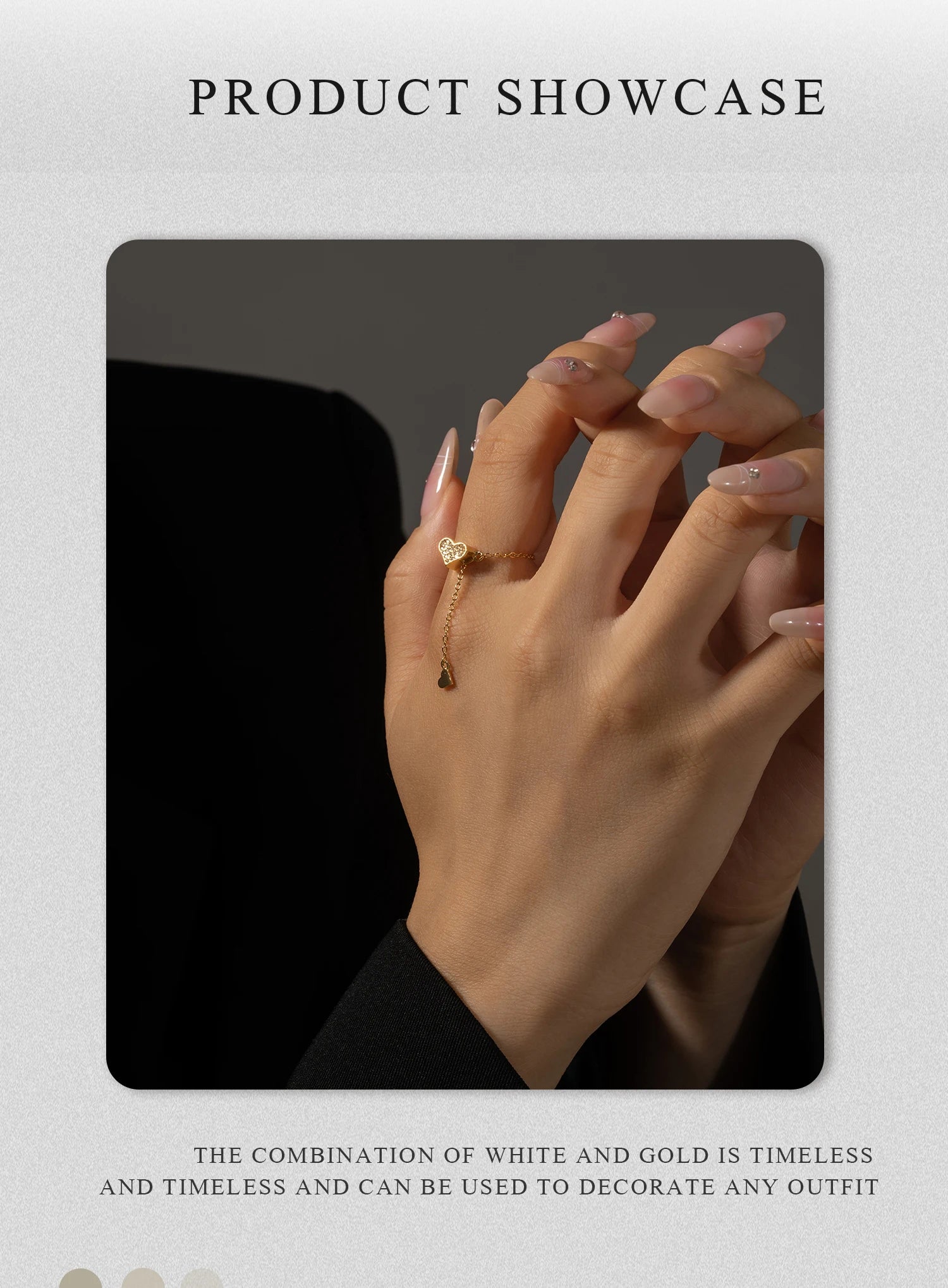 VEWANT Women 925 Sterling Silver Heart Zircon Adjustable Flexible Fix Pulling Rings 2024 Birthday Party Fashion Fine Jewelry