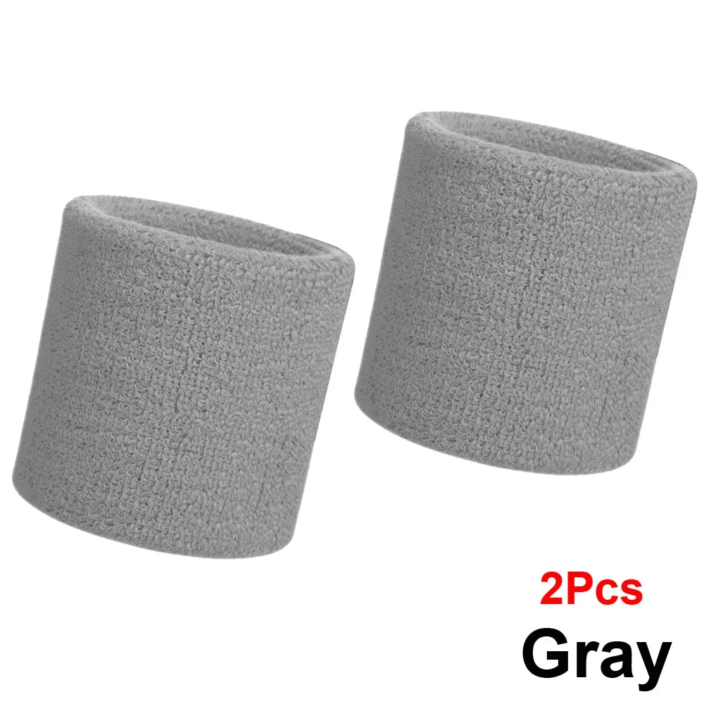 Unique Sports Multi Colors Pack Sports Wrist Sweat Wristbands for Basketball Leagues（Black/Yellow/White/Blue/Pink/Red/Gray)