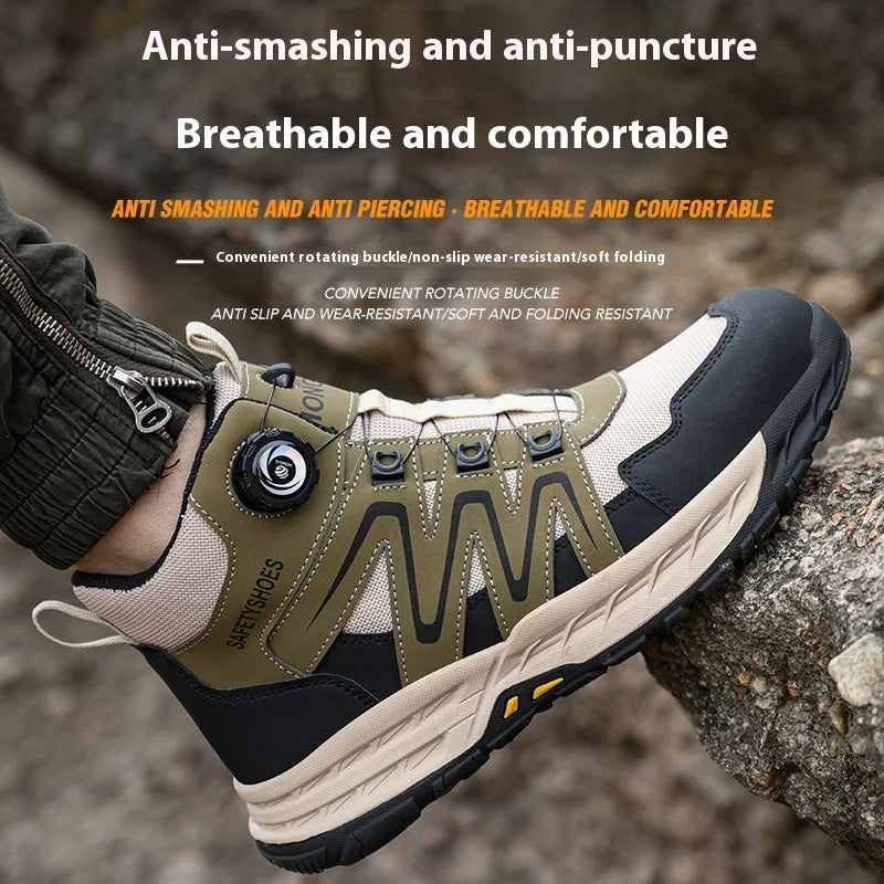 Men’s Steel Toe Safety Boots – Waterproof Anti-Smash Work Shoes