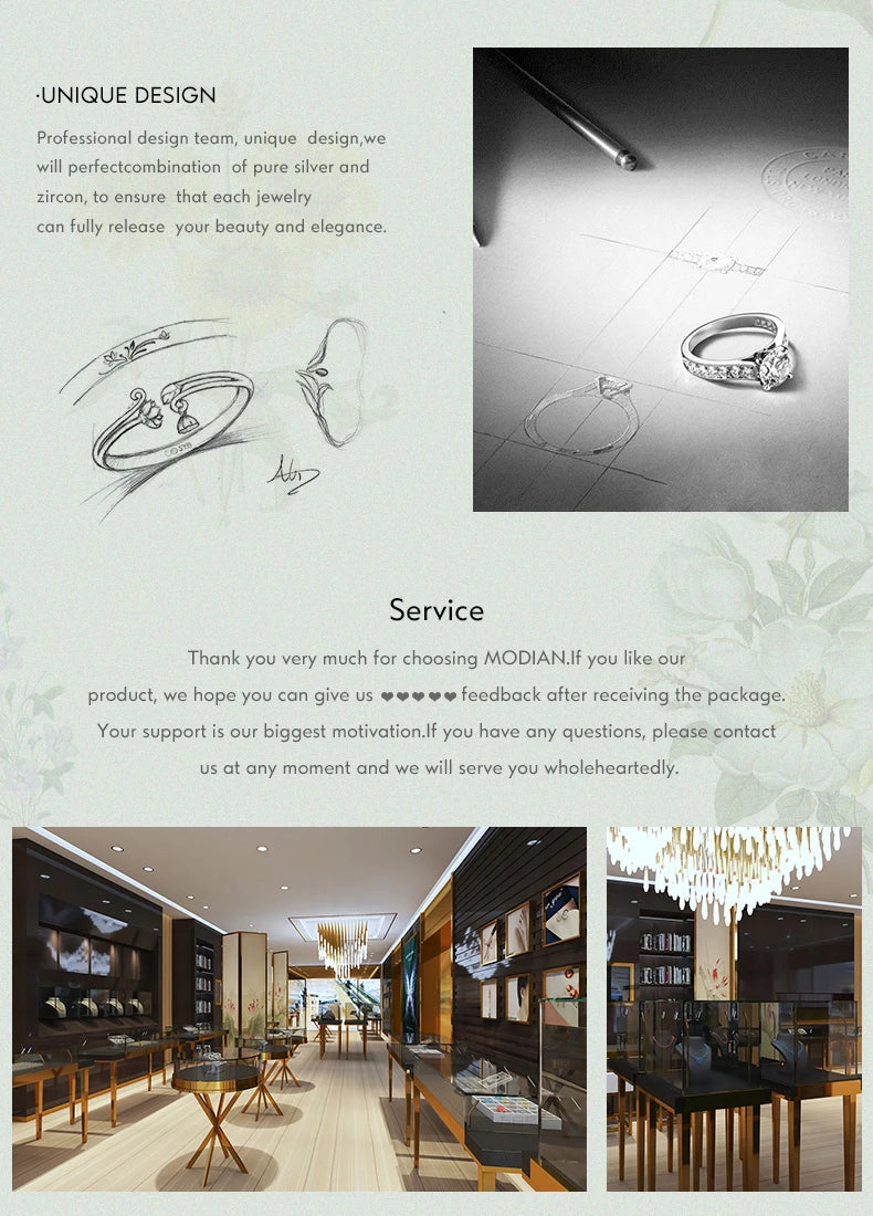 Modian 2021 New Stackable 100% 925 Sterling Silver Simple Fashion Geometric Ring Classic Finger Fine Popular jewelry For Women