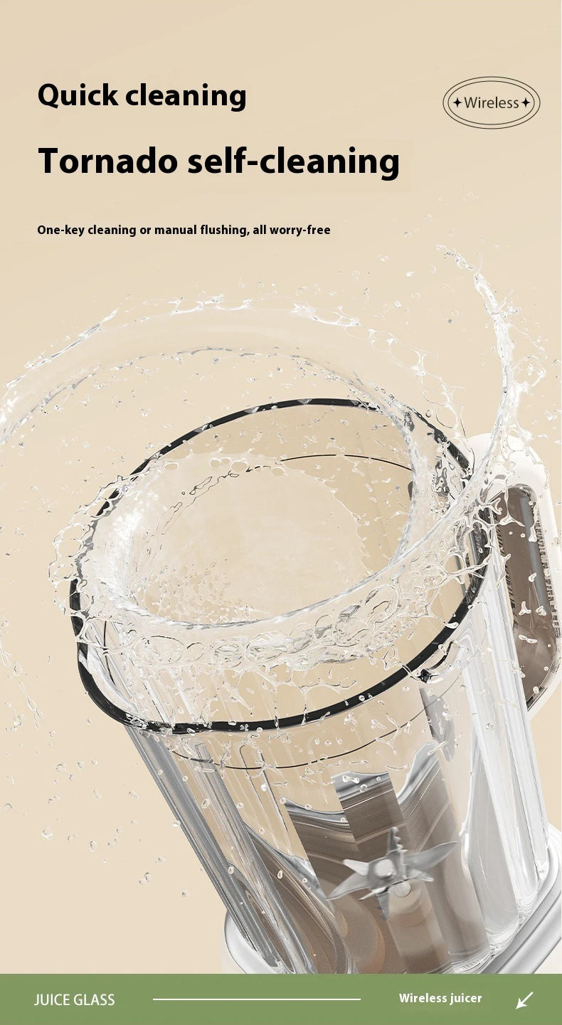 Portable Rechargeable Juicer Blender USB 2 in 1 Fruit Juice Extractor Quiet Operation for Travel Outdoor Baby Food Smoothie