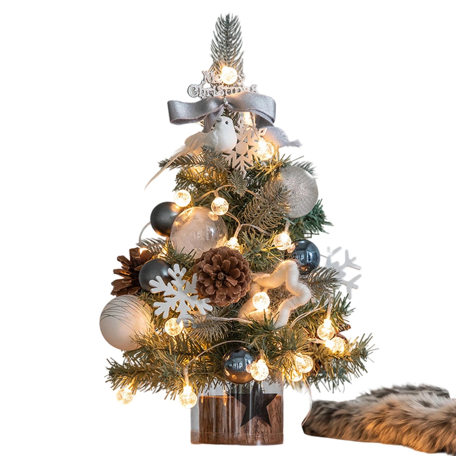 Classic Exquisite Christmas Tree Christmas Creatively Desktop Ornaments Family Festival Party Atmosphere Decoration Supplies