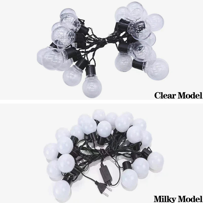 G50 Globe Bulb LED Fairy String Light Outdoor Lights Street Wedding Garden Patio Christmas Decoration Light