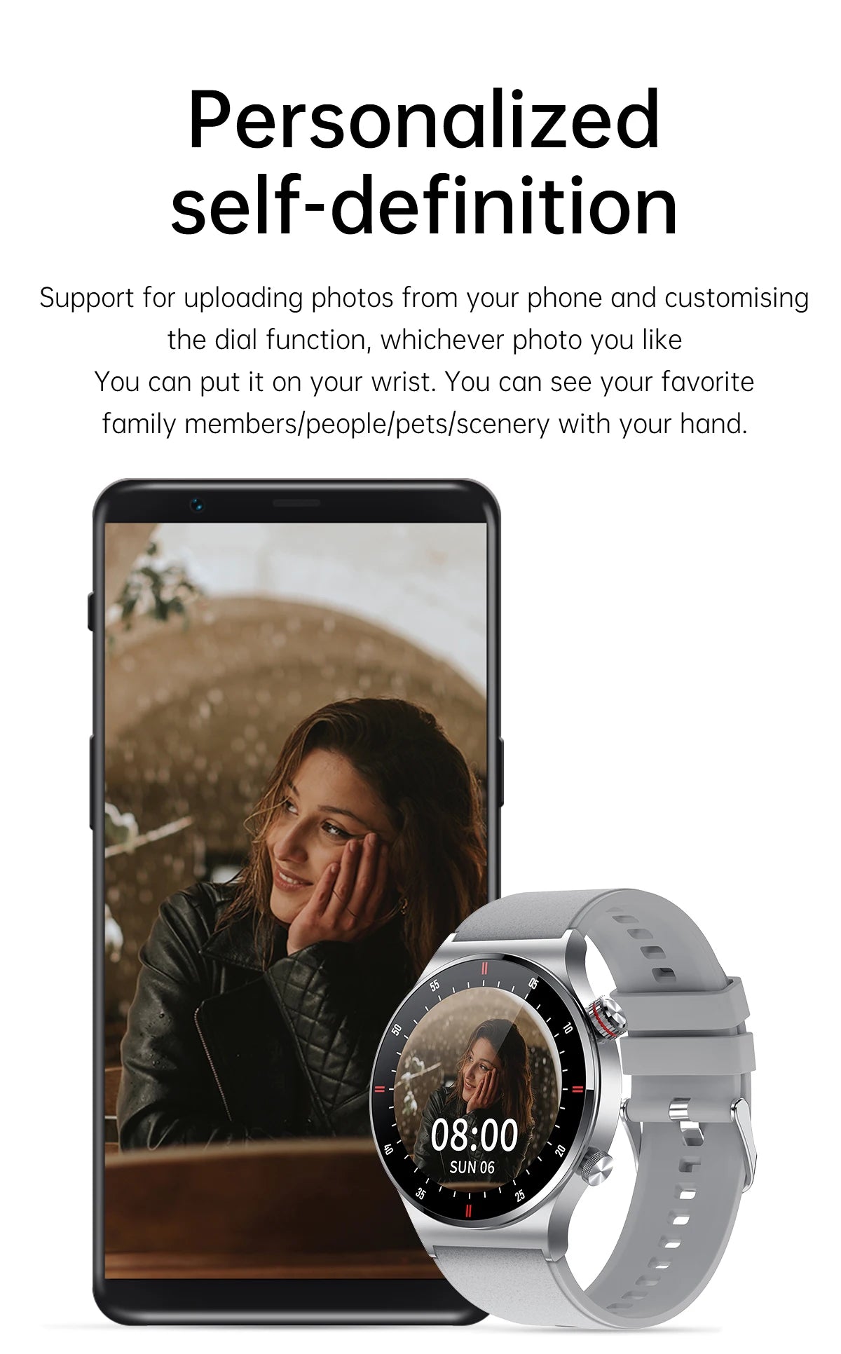 QW33 AMOLED Smart Watch with NFC & Call