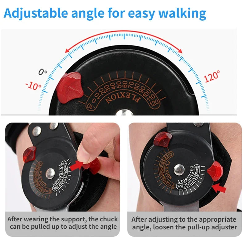 Model Orthopedic Support Stabilizer After Surgery Adjustable Hinged Knee Brace Knee Joint Fixation Stretcher Health Care