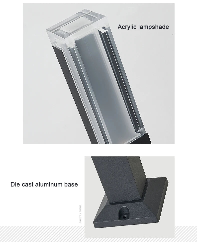 Waterproof IP65 LED Lawn Light 110V 220V Aluminum Acrylic Street light 30 40 60 80 100CM For Garden Courtyard Villa Lighting