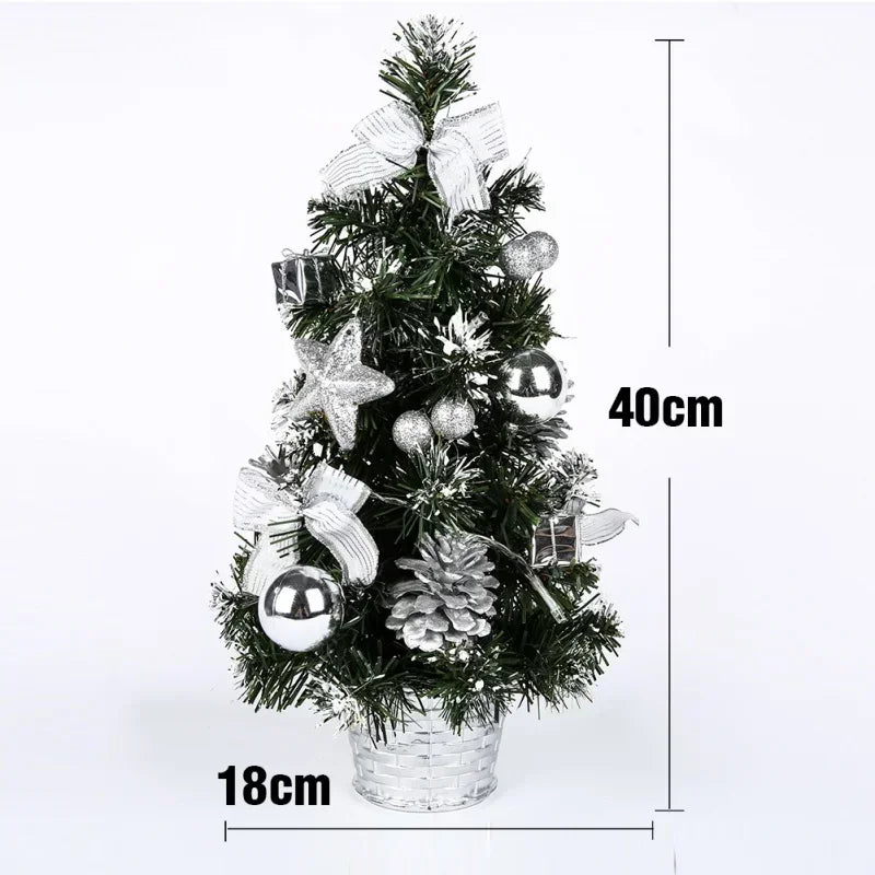 1PC LED Christmas Tree Nightlight LED Light Pine Needle Tree Mini Xmas Tree Christmas Decoration  Ornament New Year Gift 40CM