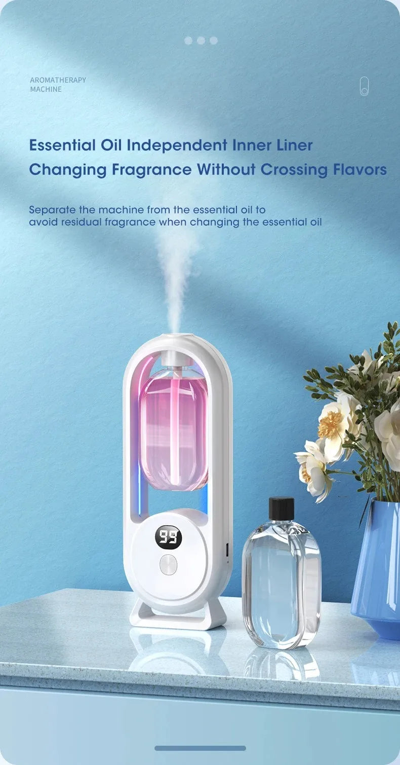 Automatic Nebulizer Essential Oil Diffuser Home Fragrance Machine Kitchen Toilet Deodorizer Perfume Scent Machine
