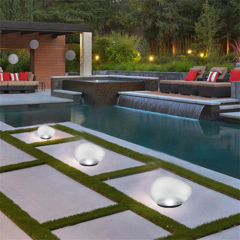 Solar LED Garden Lawn Glowing Globe Light Waterproof Patio Lawn Landscape LED Ball Lights Ambient Outdoor Garden Lamp Lights