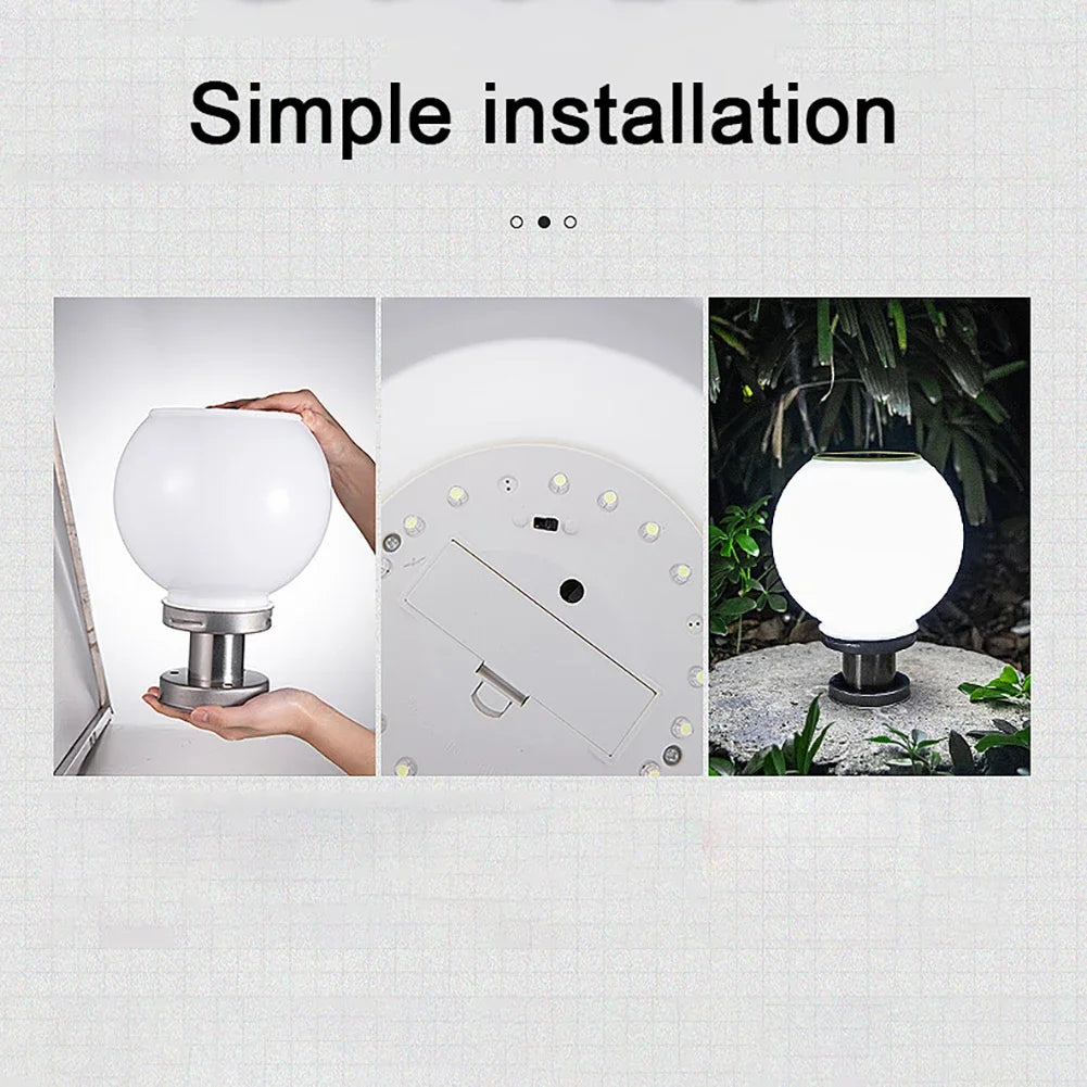 Solar Landscape Lighting Outdoor Fixtures Courtyard Garden Lawn Street Lights Round Ball Lamp Wedding Festive Party Supplies