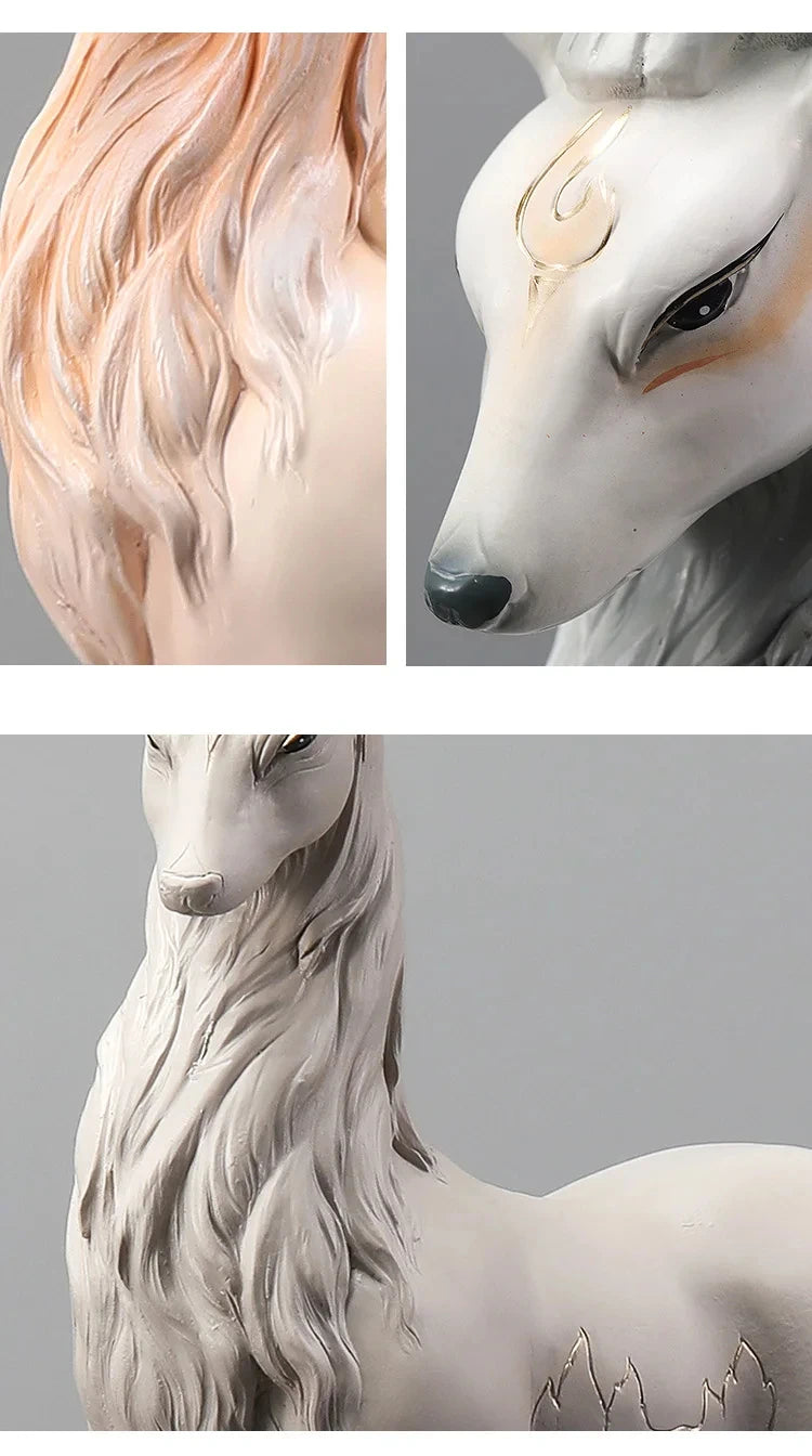 High-End Deer Statue Reindeer Statue Resin Elk Sculpture Living Room Luxury Home Decor Nordic Desktop Accessories New