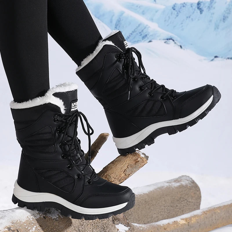 Women’s Winter Snow Boots – Waterproof Ankle Hiking Shoes