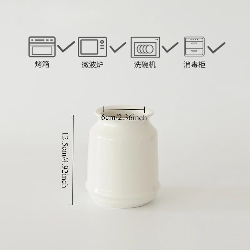 Kitchen Utensil Holder, Ceramic Cooking Utensil Holder for Counter Top, Storage Organizer for Spatula Spoon and Fork Storage Jar