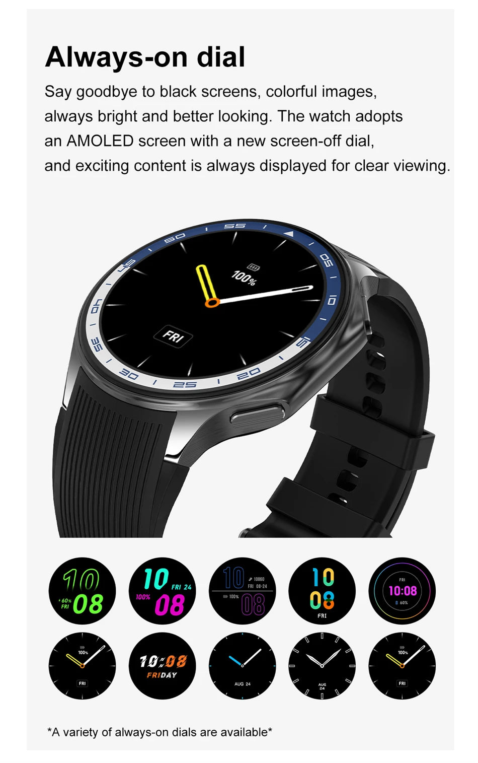 Watch X AMOLED Smart Watch with 32GB & Bluetooth Call