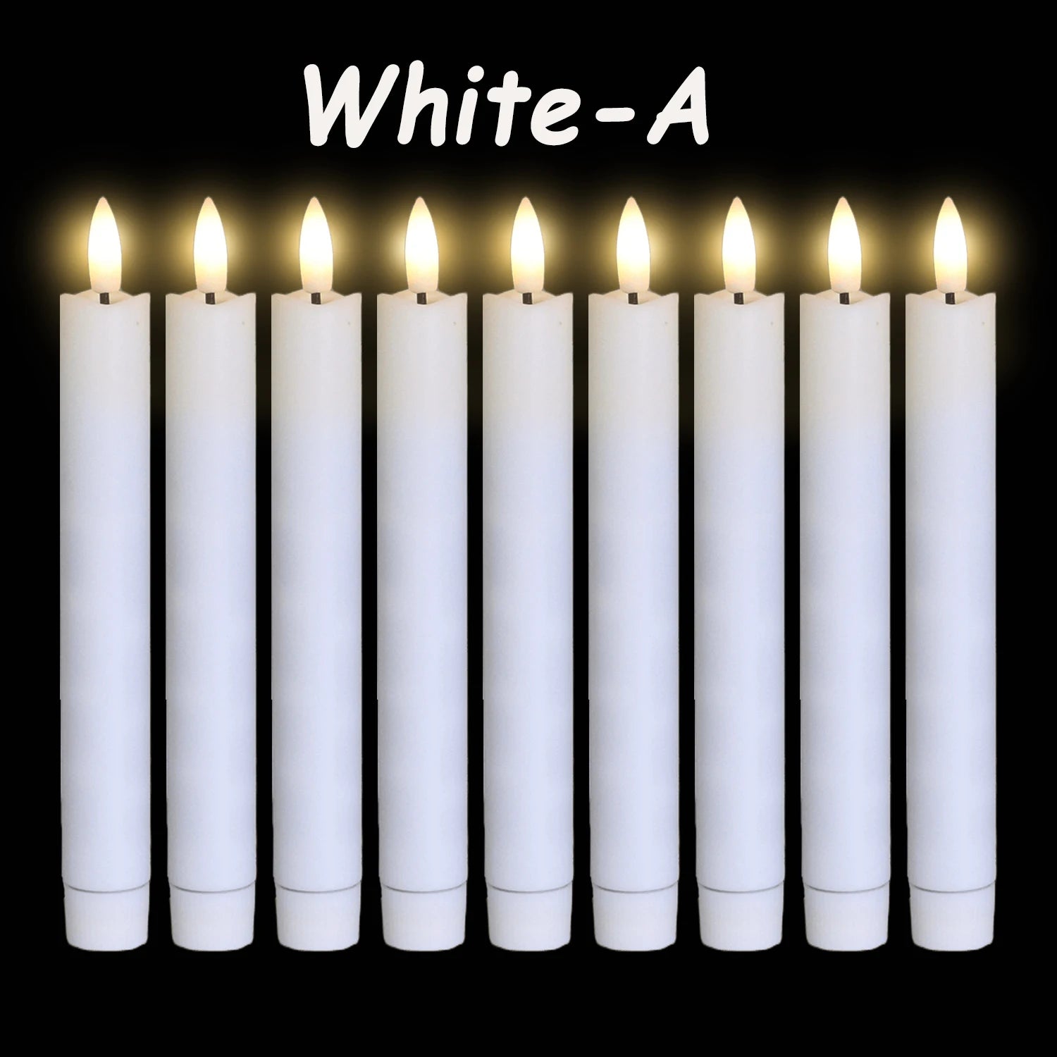12-300 pcs Flameless Taper Candles LED Candles 7.5in Battery Operated for Wedding Decoration Candle for Holiday/Church/Christmas