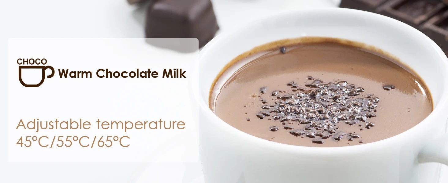 BioloMix 5-in-1 Smart Milk Frother w/LED Touch Display, Style Foam for Coffee & Lattes,Hot And Cold Foam Maker