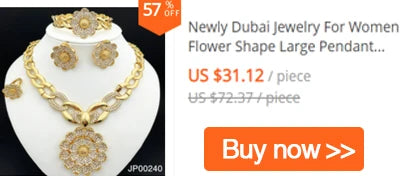 Luxury 18K Gold Plated Jewelry Set Italy Dubai Necklace Earrings Bracelet Ring For Women Mother's Day Gift ﻿