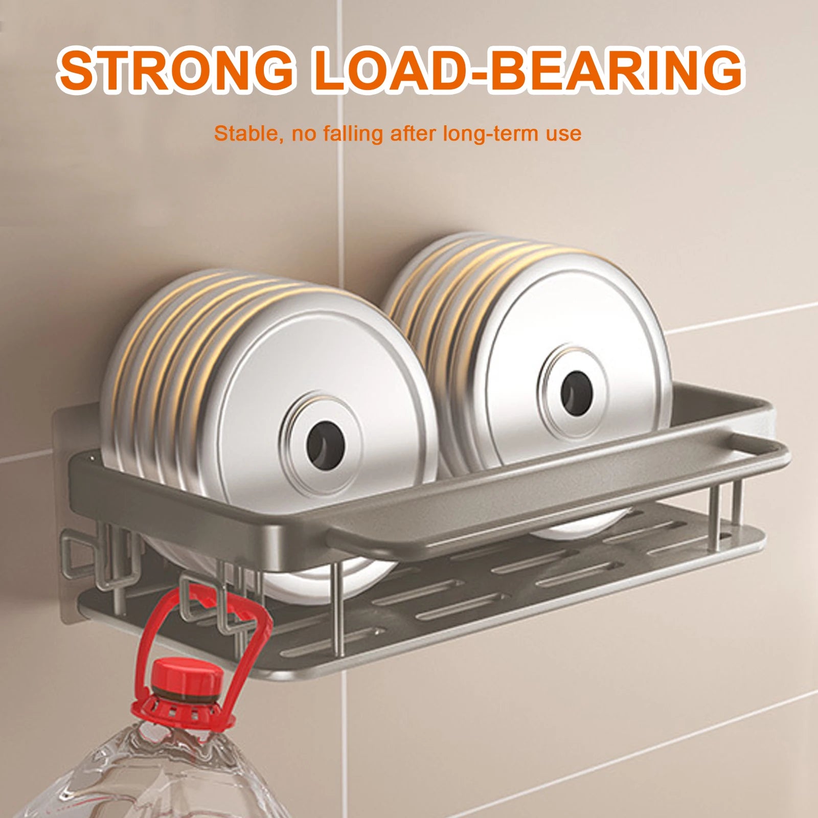 Kitchen Sink Drain Rack With Tray Aluminum  Sink Shelf Soap Sponge Holder Dishcloth Towel Rack filter basket