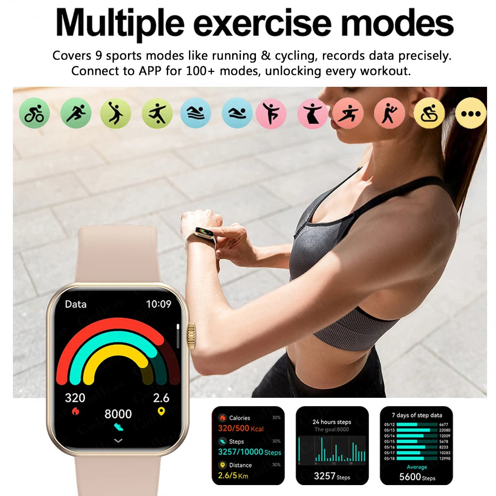 Bluetooth Call Smartwatch with Heart Rate