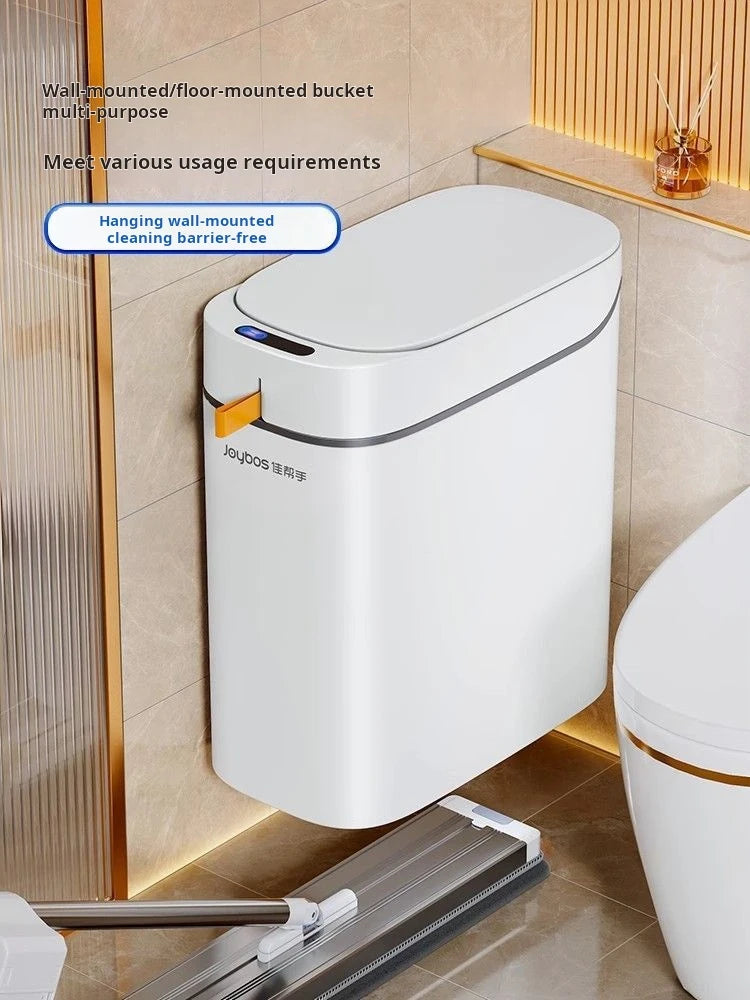 JOYBOS Smart Sensor Trash Can With Auto Adsorption Bag Rechargeable Garbage Trash Can For Home Toilet Living Room Household