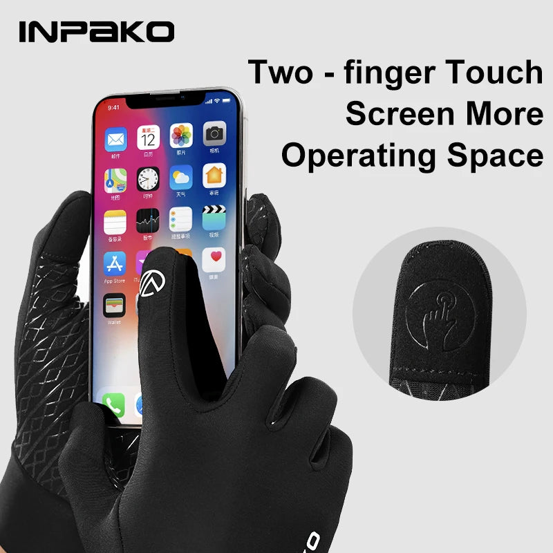 Winter Cycling Gloves Touchscreen Windproof