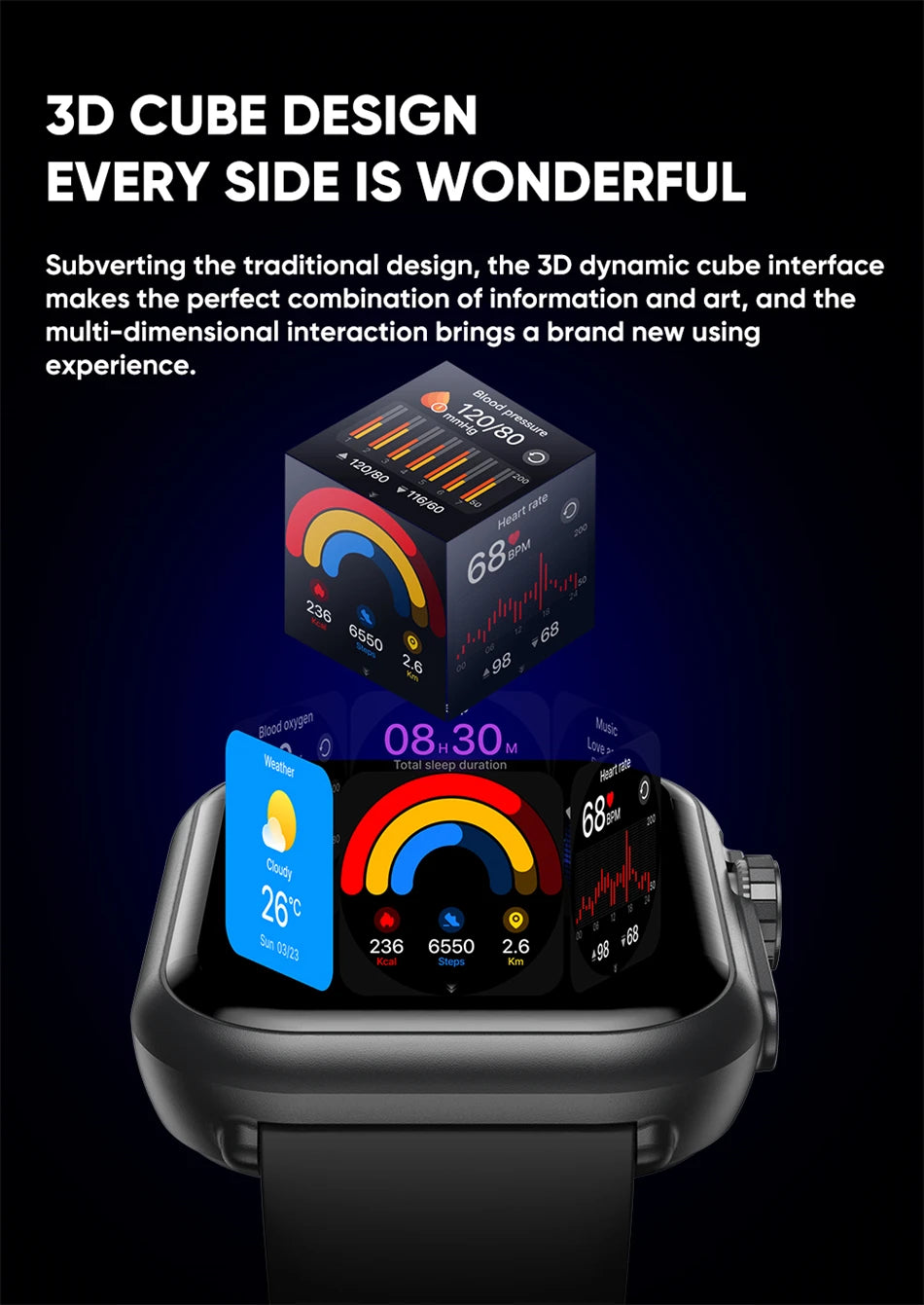 AMOLED Smart Watch with Bluetooth Call & GPS