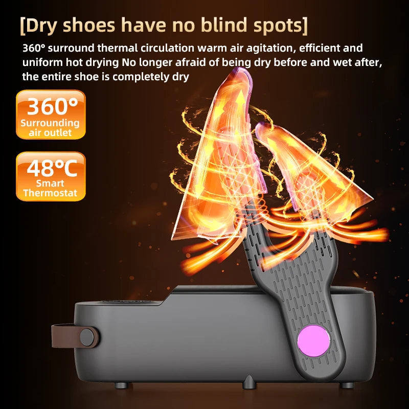 Shoe Dryer Boot Warmer UV Sterilizer Fast Drying Deodorizer Intelligent Timer for Boots Sneakers Home Use Portable Electric