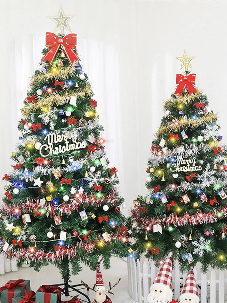 Hot Sale 150/180/210cm Christmas Tree Home Decoration PVC Artificial Xmas Ornaments Small Christmas Tree Party New Year 2025